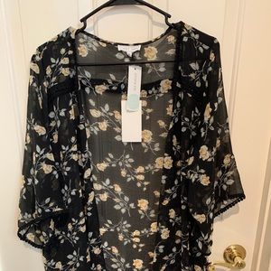 Emory Park Landy Crochet Trim Kimono